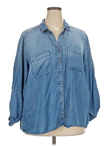 Cloth & Stone 3/4 Sleeve Button-Down Shirt (view 1)