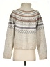 Marled Chevron-herringbone Gray Pullover Sweater Size S - photo 2