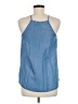Now 100% Lyocell Blue Sleeveless Blouse Size 8 - photo 2