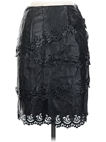 White House Black Market Faux Leather Skirt (view 2)