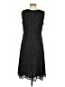 Ann Taylor 100% Polyester Polka Dots Black Casual Dress Size S (estimated) - photo 2
