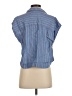 Madewell Stripes Blue Sleeveless Button-Down Shirt Size XS - photo 2