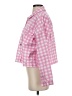 She + Sky 100% Cotton Checkered-gingham Pink Jacket Size S - photo 5