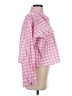 She + Sky 100% Cotton Checkered-gingham Pink Jacket Size S - photo 4