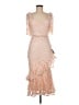 Lulus 100% Polyester Tan Pink Cocktail Dress Size M - photo 1