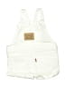 Levi's White Overall Shorts 3-6 MO / 6 MO - photo 2
