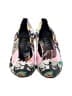Nicole Miller 100% Silk Graphic Black Heels Size 8 - photo 2