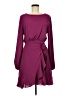 She + Sky 100% Polyester Solid Burgundy Cocktail Dress Size M - photo 1