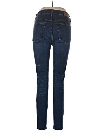 Madewell Tall 9" Mid-Rise Skinny Jeans in Larkspur Wash: TENCEL&trade; Denim Edition (view 2)