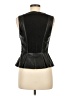 Robert Rodriguez 100% Leather Black Sleeveless Blouse Size 6 - photo 2