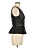 Robert Rodriguez 100% Leather Black Sleeveless Blouse Size 6 - photo 4