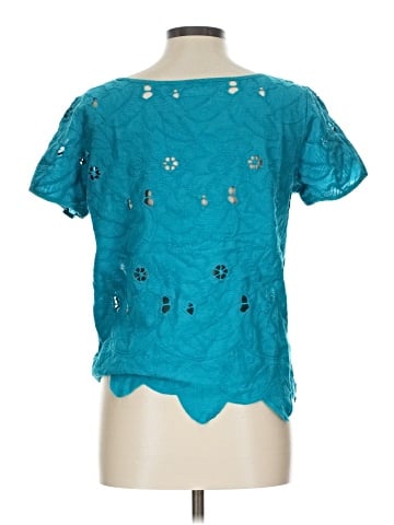 August Silk Short Sleeve Blouse (view 2)