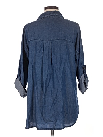 MADE IN ITALY 3/4 Sleeve Button-Down Shirt (view 2)