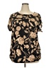 Cure Black Short Sleeve Blouse Size XXL - photo 1