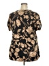 Cure Black Short Sleeve Blouse Size XXL - photo 2