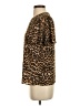 Rebecca Minkoff 100% Polyester Animal Print Brown Short Sleeve Blouse Size S - photo 5