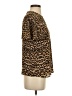 Rebecca Minkoff 100% Polyester Animal Print Brown Short Sleeve Blouse Size S - photo 4