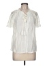 Flying Tomato 100% Polyester Ivory Short Sleeve Blouse Size M - photo 1