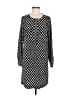 Gap 100% Polyester Argyle Black Casual Dress Size M (tall) - photo 1