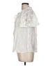 Flying Tomato 100% Polyester Ivory Short Sleeve Blouse Size M - photo 5