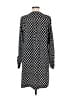 Gap 100% Polyester Argyle Black Casual Dress Size M (tall) - photo 2