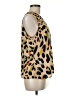 CAbi 100% Polyester Animal Print Gold Sleeveless Blouse Size M - photo 4