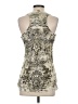 Saint Tropez West Silver Sleeveless Top Size S - photo 2