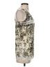 Saint Tropez West Silver Sleeveless Top Size S - photo 4