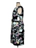 Connected Apparel Print Black Cocktail Dress Size 16 - photo 5
