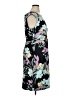 Connected Apparel Print Black Cocktail Dress Size 16 - photo 4