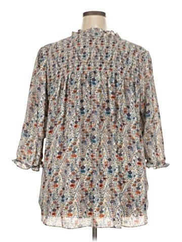 Rose + Olive 3/4 Sleeve Blouse (view 2)