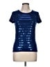 Ann Taylor Blue Short Sleeve Top Size M - photo 1
