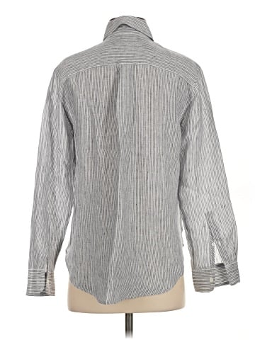 Madewell Striped Button-Up Shirt in 100% Linen (view 2)