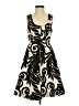 Tracy Reese 100% Polyester Graphic Black Cocktail Dress Size 0 - photo 1