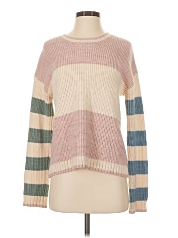 Hem & Thread Pullover Sweater (view 1)