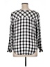 a.n.a. A New Approach 100% Rayon Silver Long Sleeve Blouse Size XL - photo 2