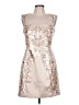 Karen Millen Metallic Silver Cocktail Dress Size 10 - photo 1