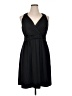 Soma Solid Black Cocktail Dress Size XL - photo 1