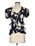 Nanette Lepore Blue Short Sleeve Blouse Size 4 - photo 1