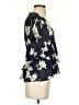 Nanette Lepore Blue Short Sleeve Blouse Size 4 - photo 4