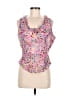Sigrid Olsen 100% Rayon Pink Sleeveless Blouse Size 8 Petite - photo 1