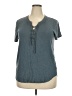 Maurices Gray Short Sleeve Henley Size XXL - photo 1