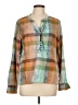 Isabella Sinclair 100% Cotton Brown Long Sleeve Blouse Size L - photo 1
