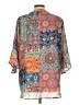 Sunny Leigh 100% Polyester Orange 3/4 Sleeve Blouse Size L - photo 2
