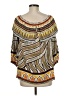 Chico's Brown 3/4 Sleeve Blouse Size Med (1) - photo 2