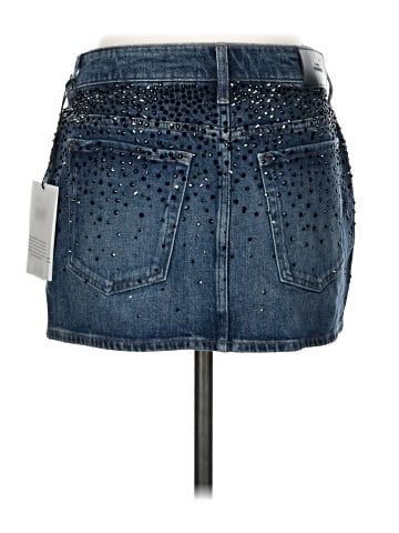 7 For All Mankind Denim Skirt (view 2)