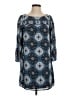 Ann Taylor LOFT 100% Polyester Print Blue Casual Dress Size XS (petite) - photo 1