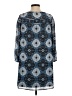 Ann Taylor LOFT 100% Polyester Print Blue Casual Dress Size XS (petite) - photo 2