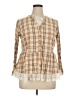 Studio West Tan 3/4 Sleeve Blouse Size XL - photo 1