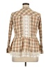 Studio West Tan 3/4 Sleeve Blouse Size XL - photo 2